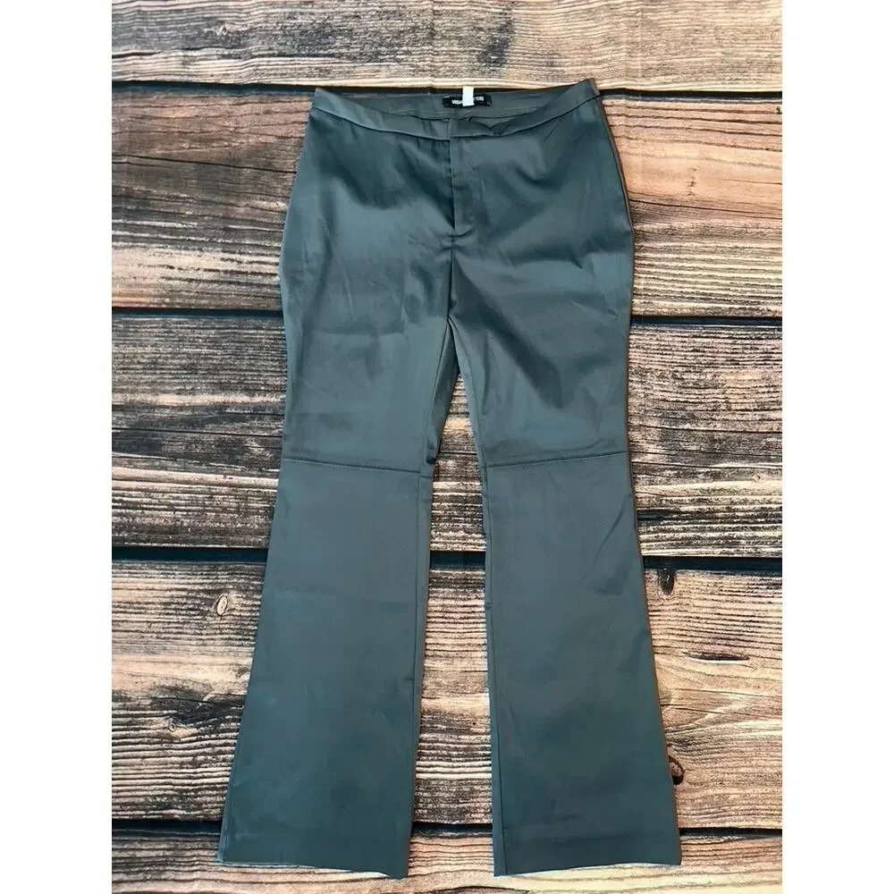 Urban Outfitters Women's Size 8 Gray Satin Straight Leg‎ Dress Pants
